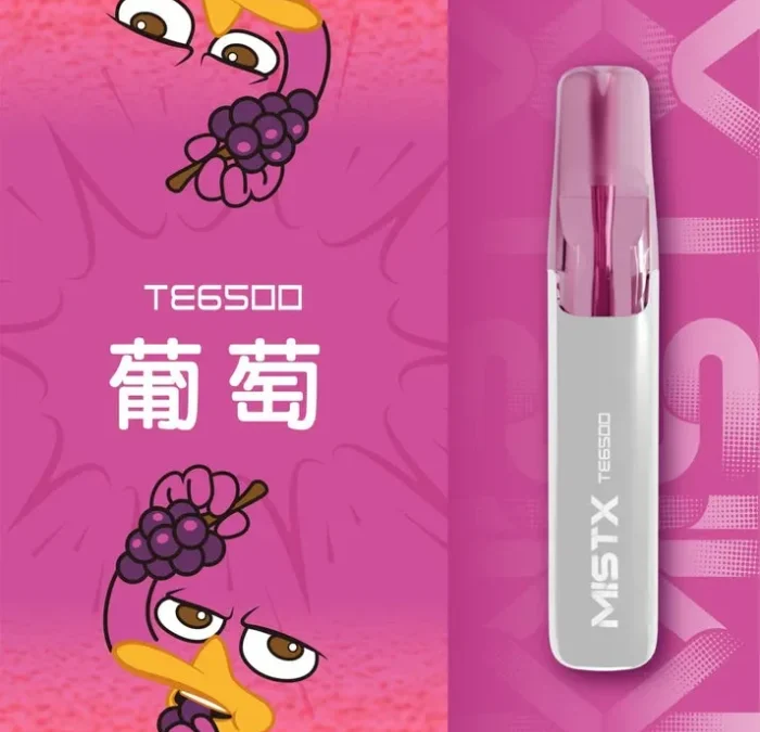 MISTX TE6500 鴨嘴獸電子煙「多汁葡萄」口味：極致簡便與醇厚果香